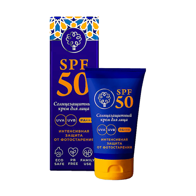 Крем для лица SPF 50 Интенсивная защита, 50 г.